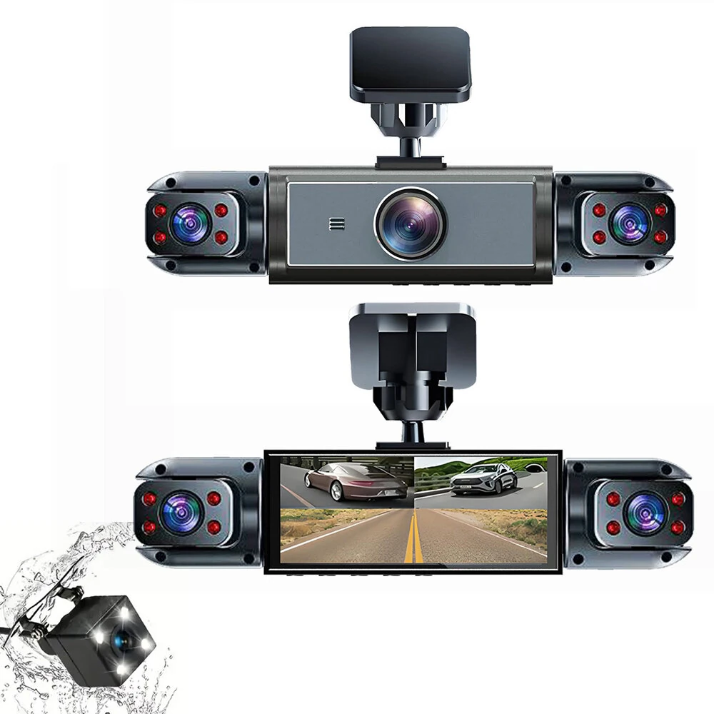 4 Lens Car Dashcam with Night Vision