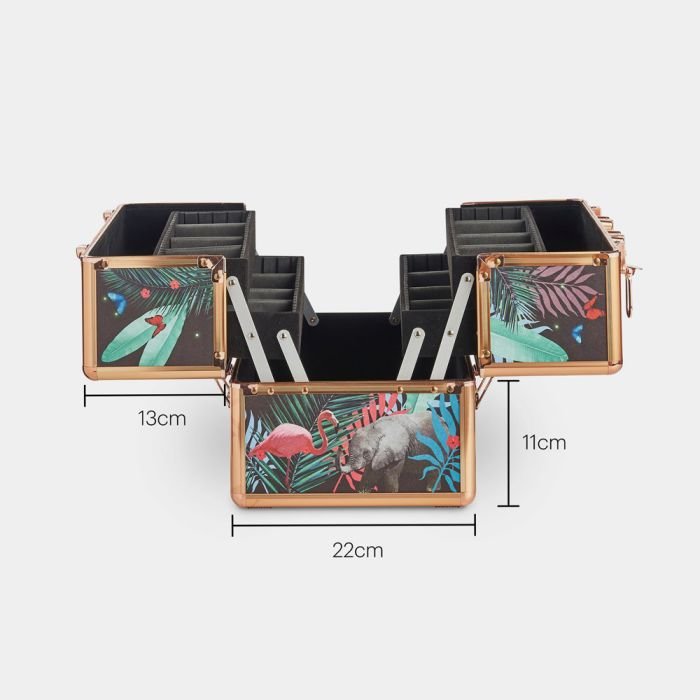 Large Jungle Print Makeup Case - Image 5