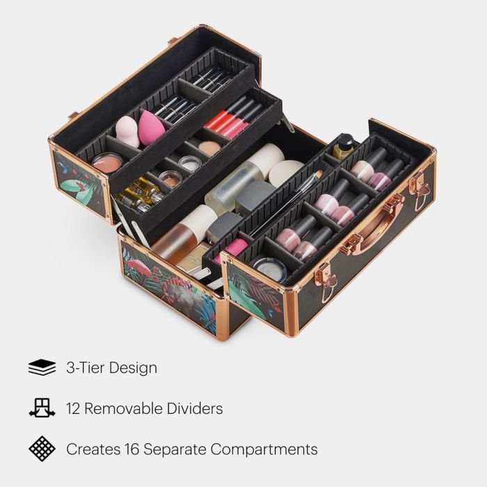 Large Jungle Print Makeup Case - Image 4