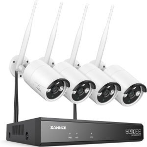 Wireless CCTV Camera System, 8CH, 4 WIFI cameras