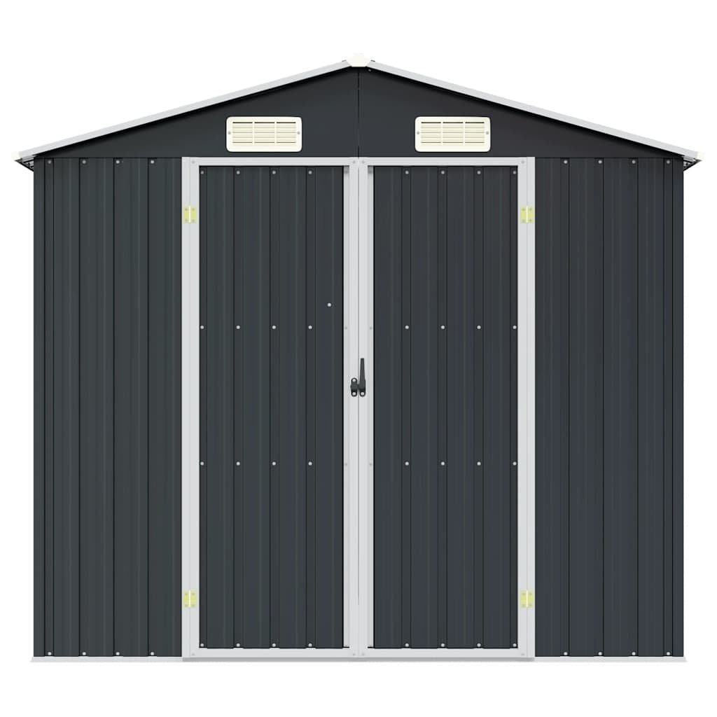 Garden Shed Anthracite 205x129x183 cm Galvanised Steel - Image 4
