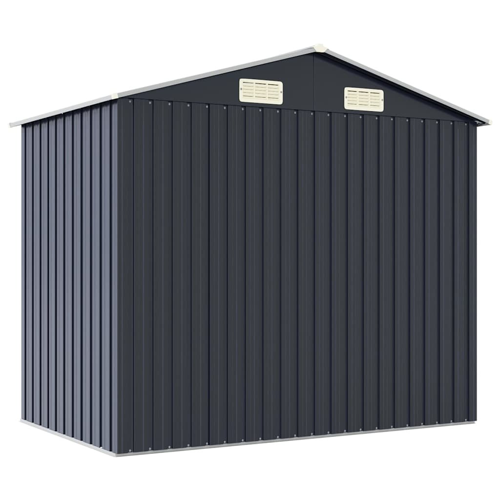 Garden Shed Anthracite 205x129x183 cm Galvanised Steel - Image 6