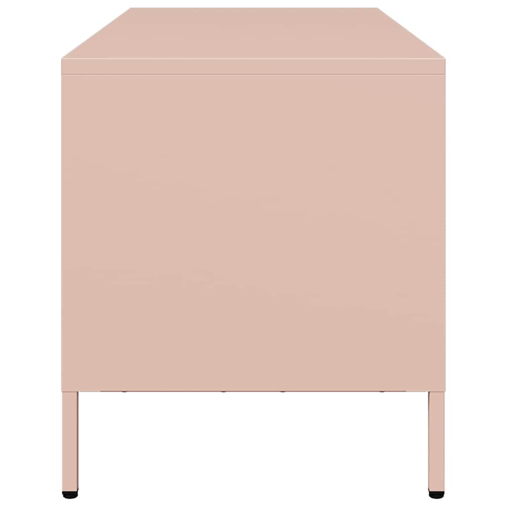 TV Cabinet Pink 101.5x39x43.5 cm Cold-rolled Steel - Image 6
