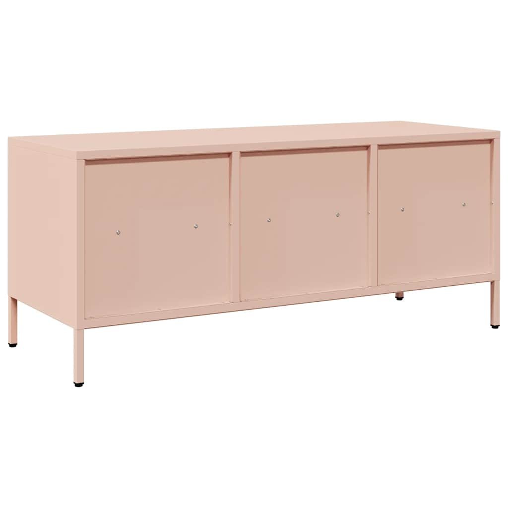 TV Cabinet Pink 101.5x39x43.5 cm Cold-rolled Steel - Image 7
