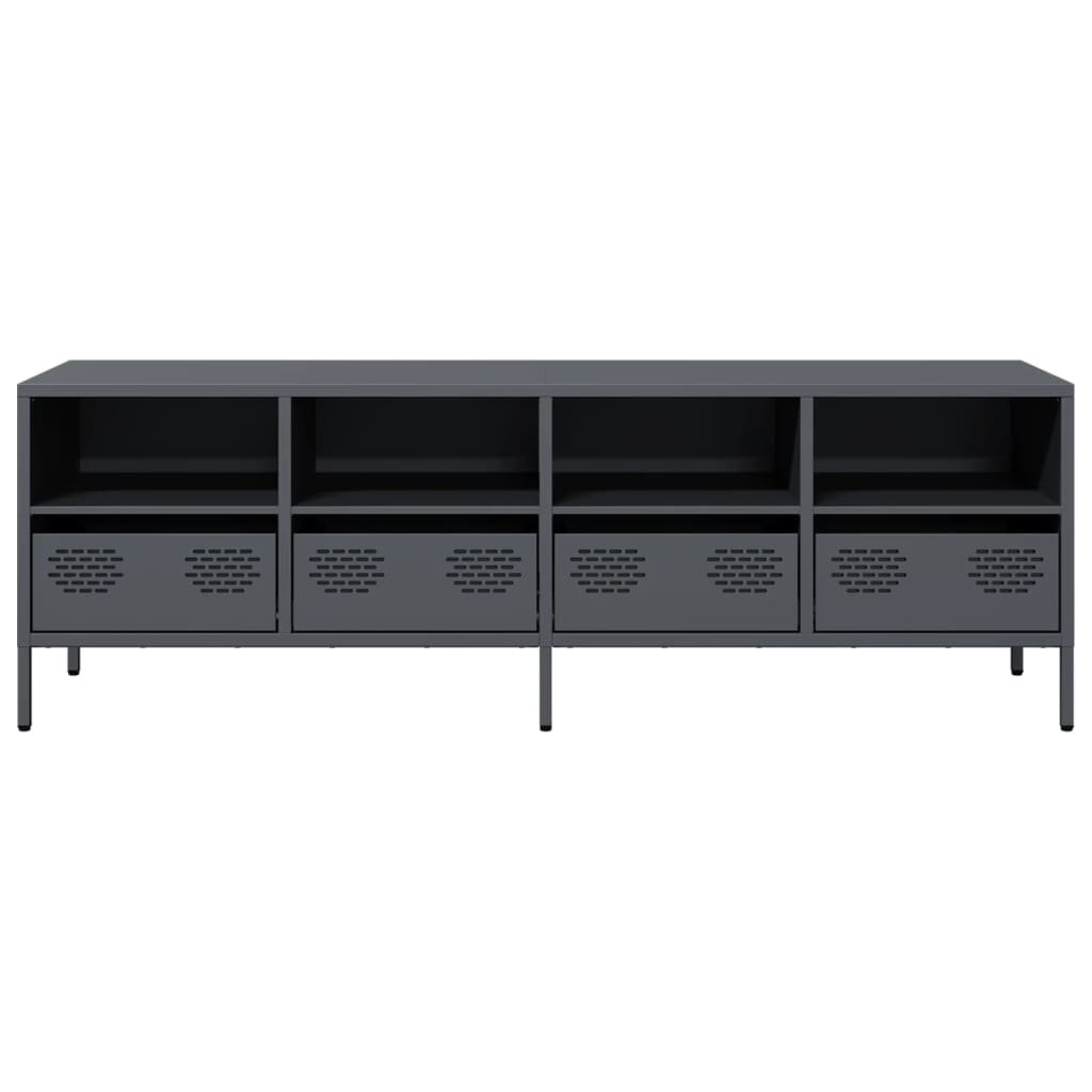 TV Cabinet Anthracite 135x39x43.5 cm Cold-rolled Steel - Image 4