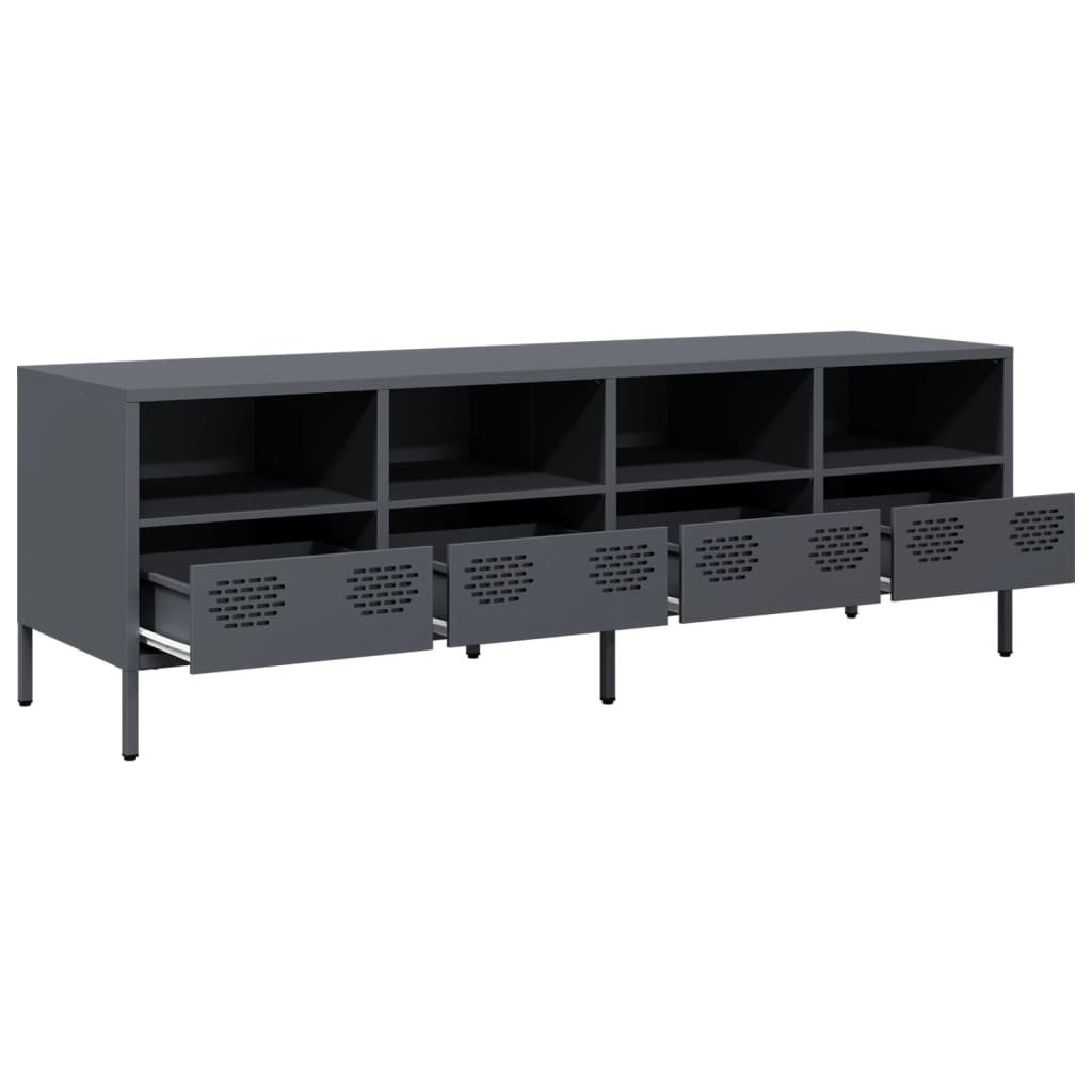 TV Cabinet Anthracite 135x39x43.5 cm Cold-rolled Steel - Image 5