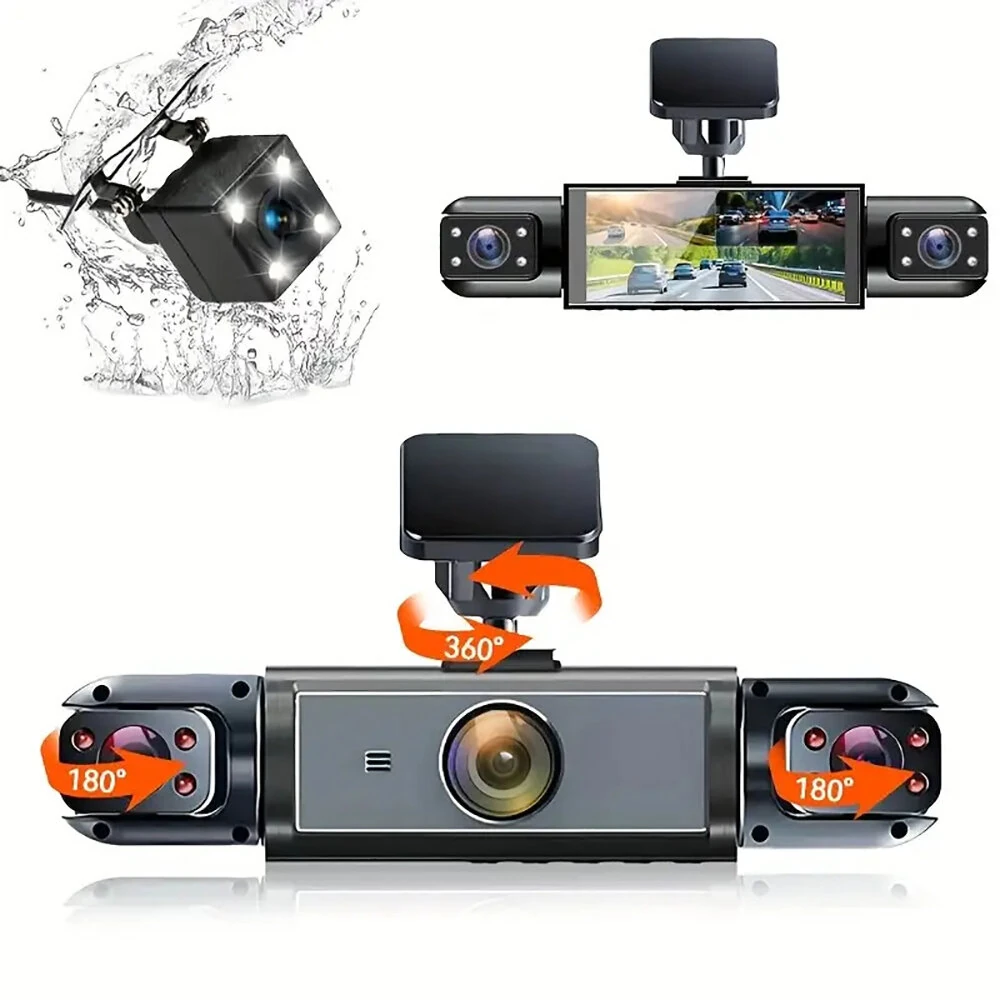 4 Lens Car Dashcam with Night Vision - Image 6