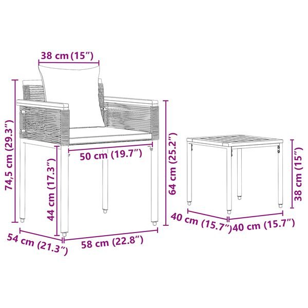 Outdoor Furniture Set Beige and Cream White Poly Rattan - Image 13
