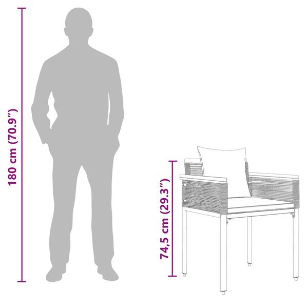 Outdoor Furniture Set Beige and Cream White Poly Rattan - Image 14