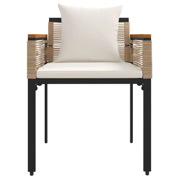 Outdoor Furniture Set Beige and Cream White Poly Rattan - Image 7