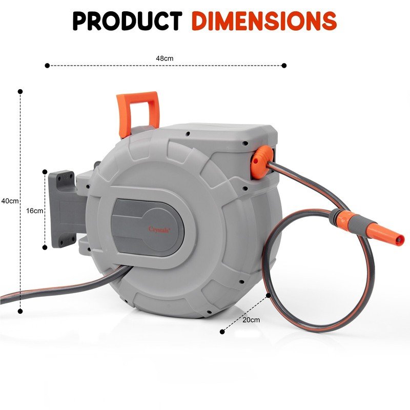 Retractable Wall Mounted Garden Hose Reel 30m - Image 3
