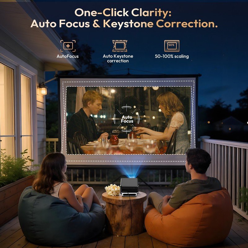 Android Smart Auto Focus 8K Projector - Image 3