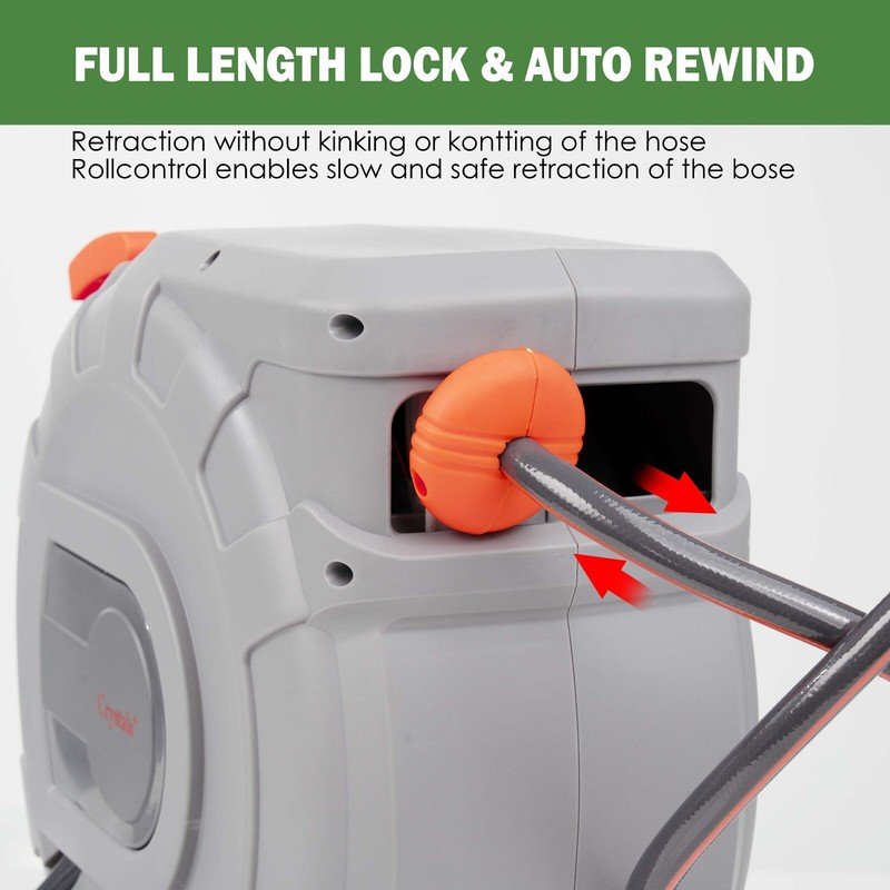 Retractable Wall Mounted Garden Hose Reel 30m - Image 5