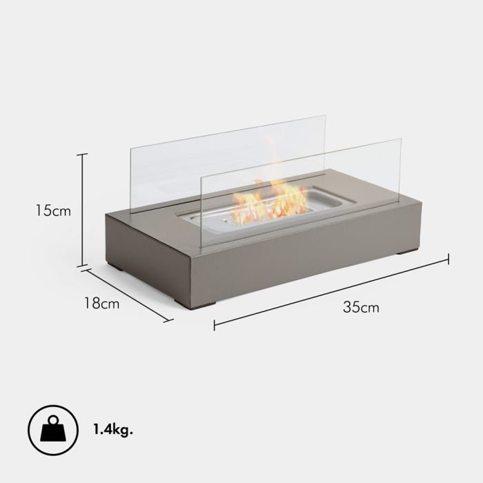 Rectangle Bioethanol Tabletop Fireplace - Image 5