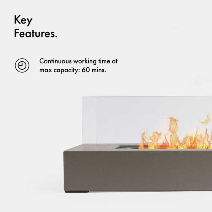 Rectangle Bioethanol Tabletop Fireplace - Image 2