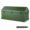 658L Outdoor Storage Box Tarpaulin Deck Box with Ventilated Window